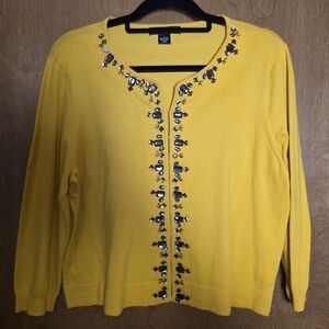 Beautiful Style & co. Jeweled Lightweight Knit Jacket/Top